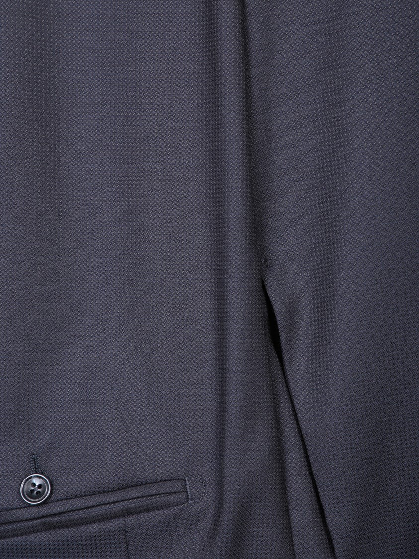 Tagliatore Blue Wool Blend Suit