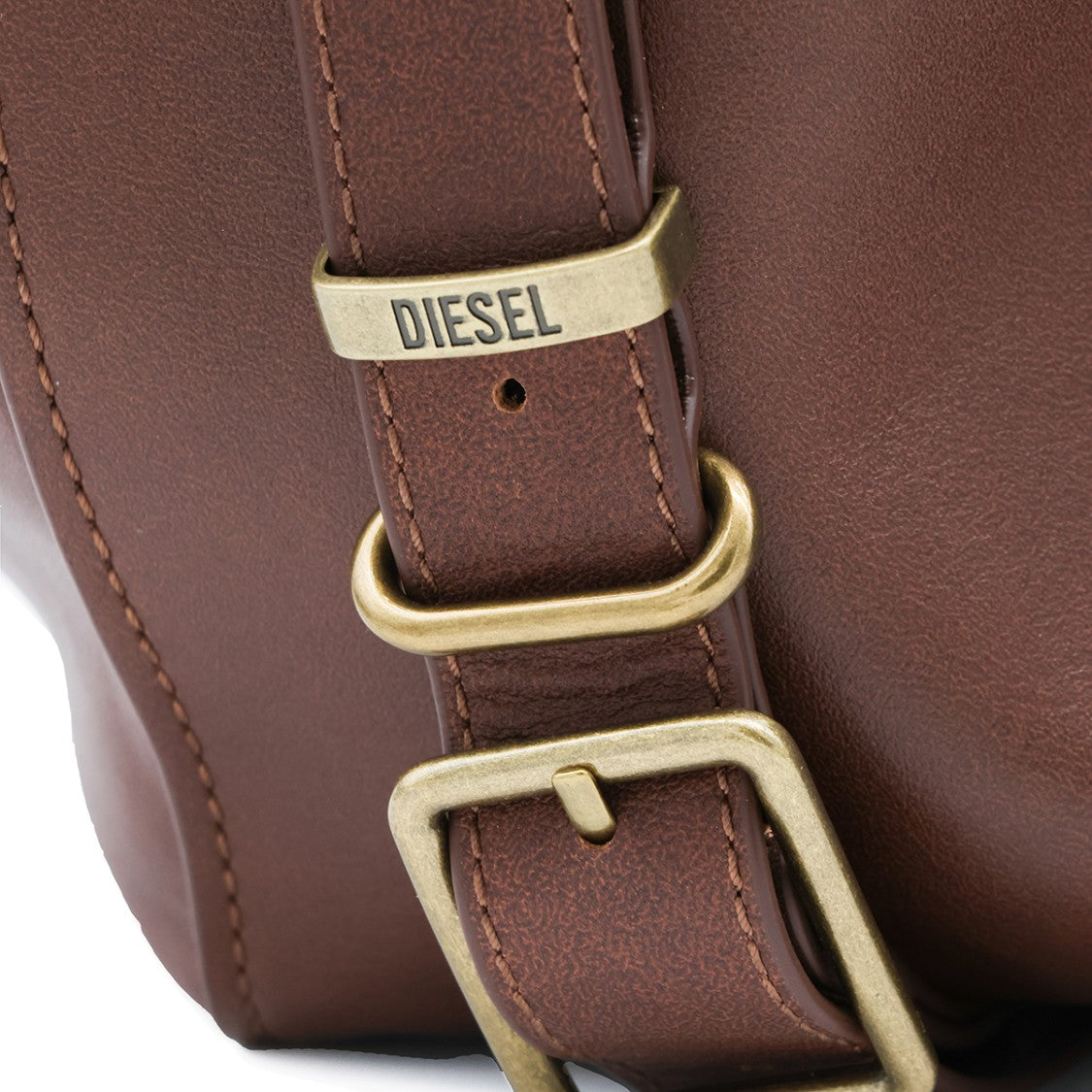 Diesel Soft-Structured Handbag With Antique Gold-Tone Hardware