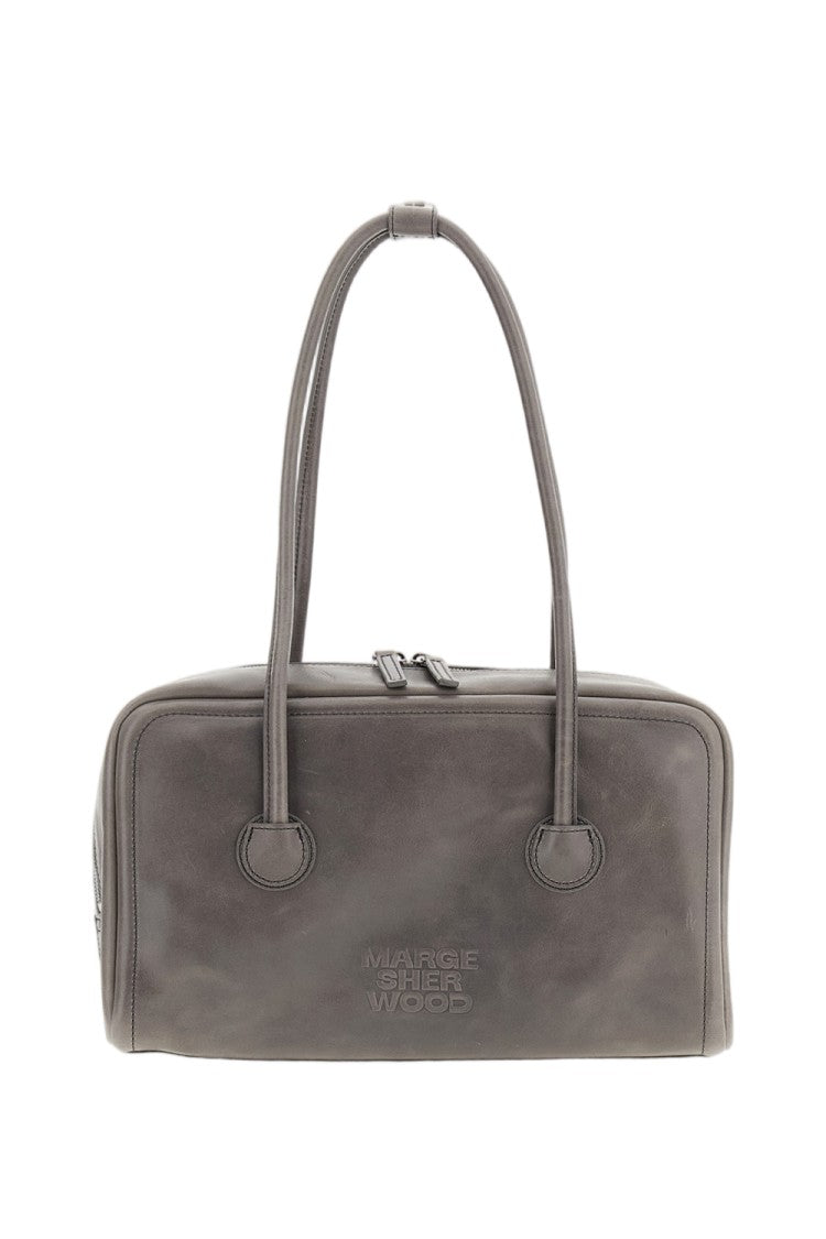 Margesherwood Premium Leather Shoulder Bag With Double Zip Closure