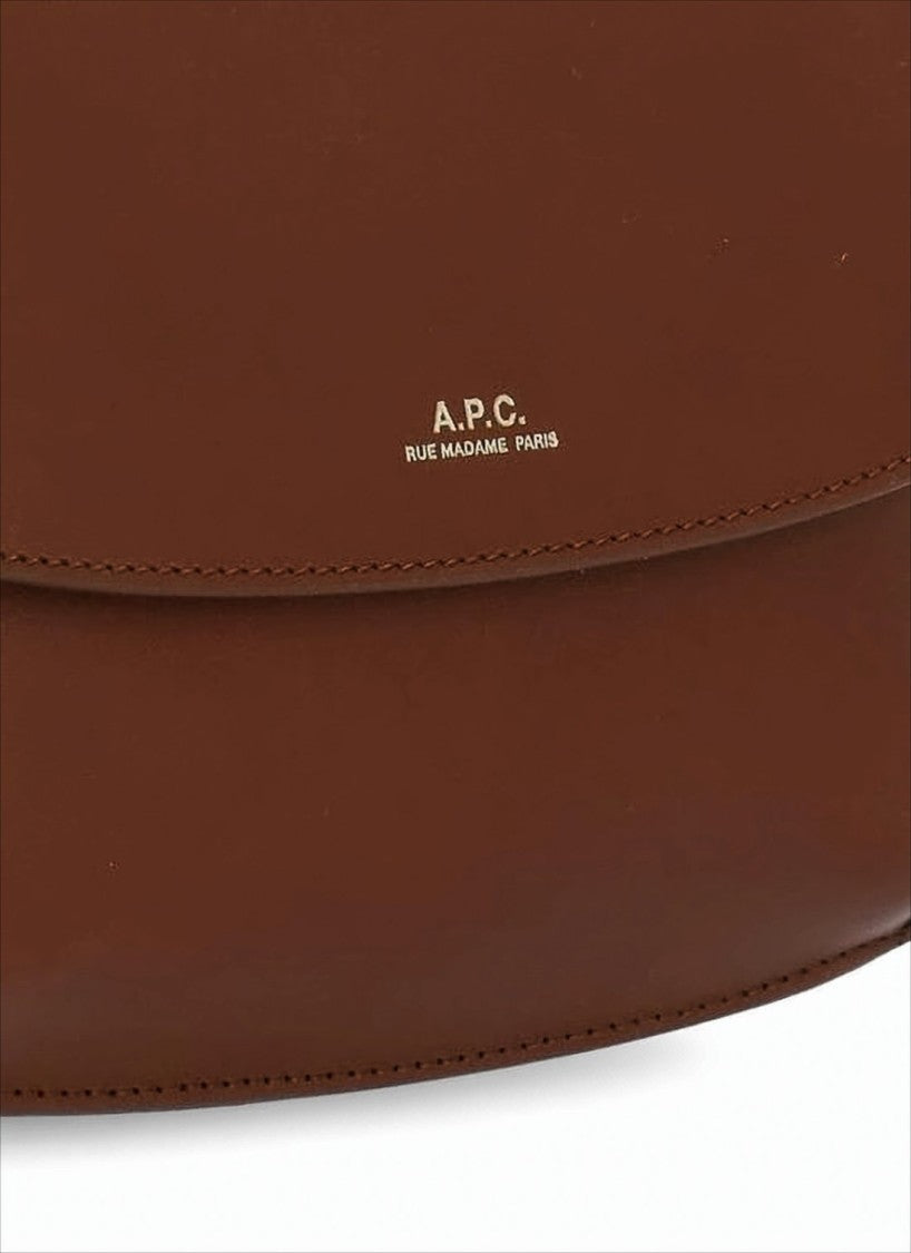 A.P.C. Structured Cowhide Leather Tote Bag