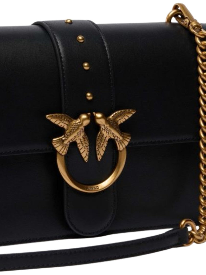 Pinko Love One Gold-Tone Shoulder Bag