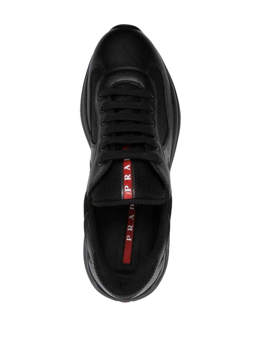 Prada Black New America`S Cup Mesh Sneakers