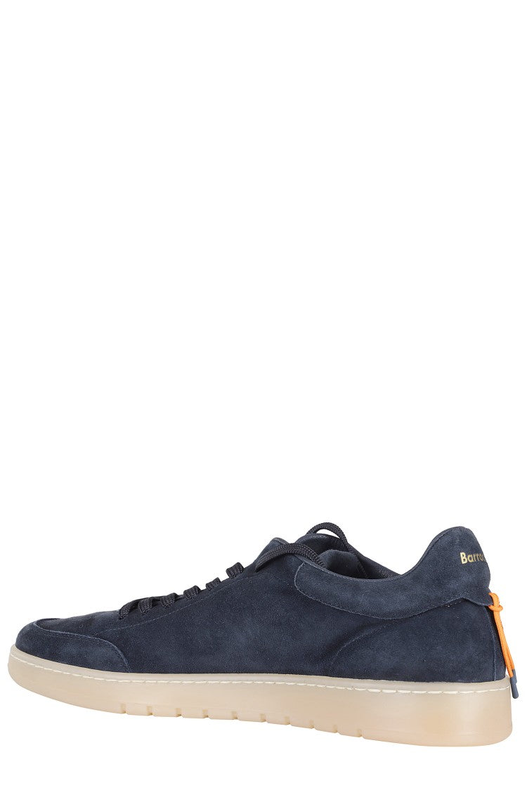 Barracuda Navy Blue Giordan G74 Vintage-Effect Suede Sneakers