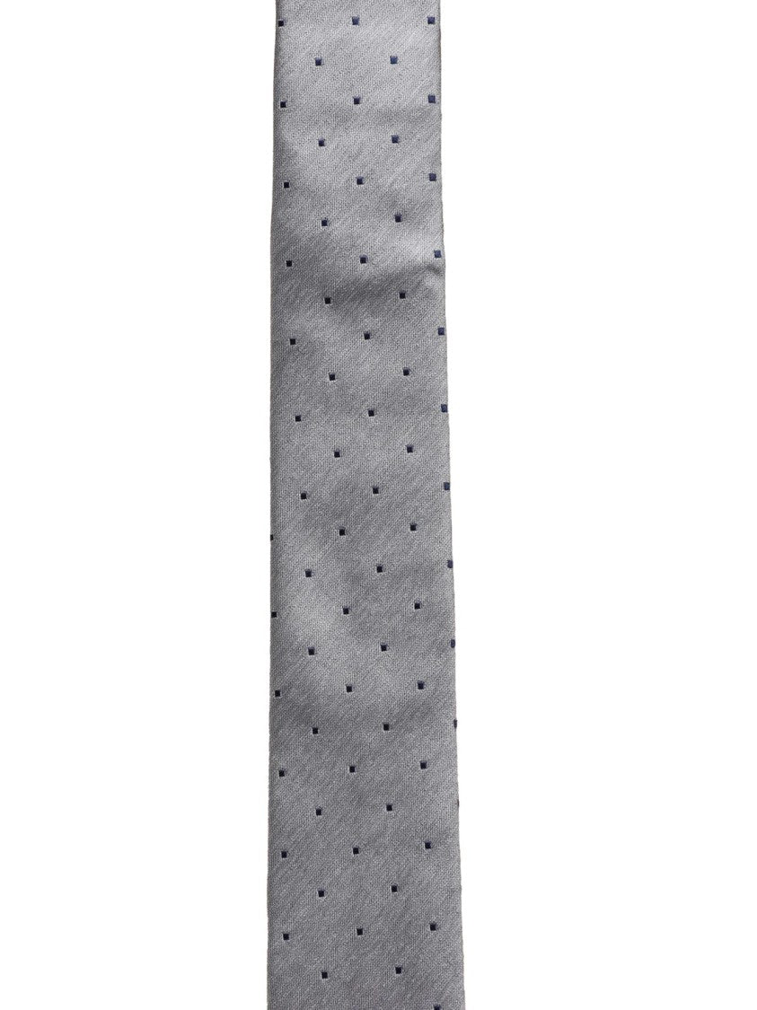 Emporio Armani Silk Tie With Subtle Pattern And Modern Slim Design