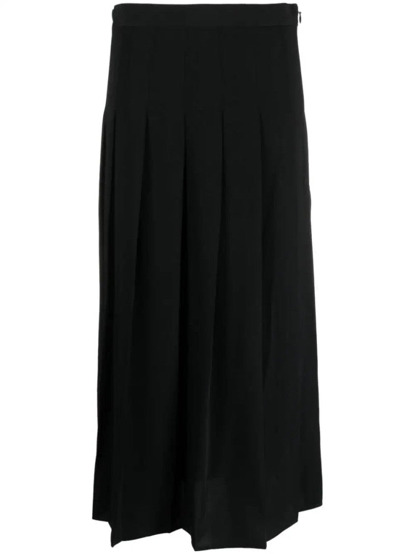 Polo Ralph Lauren Pleated Midi Skirt With Smooth Waistband