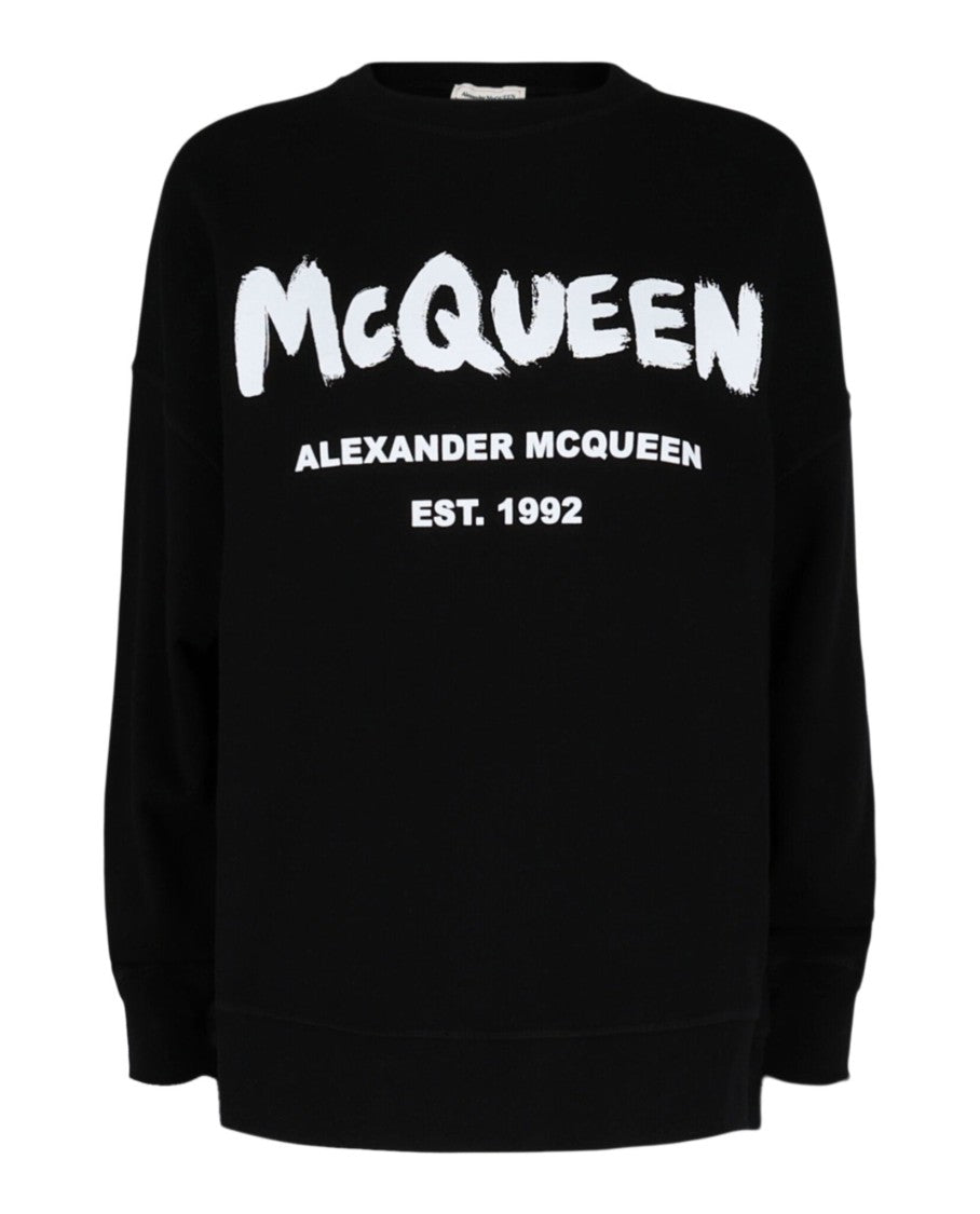 Alexander Mcqueen Graffiti Logo Sweatshirt