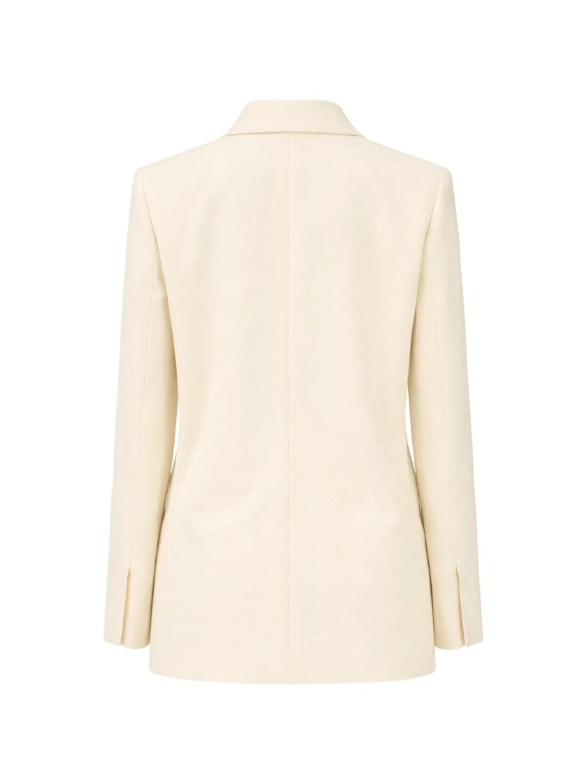 Pinko Neutral Faith Tailored Cotton Blazer