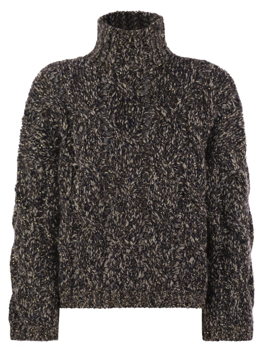 Brunello Cucinelli Soft Wool, Cashmere And Mohair Turtleneck Sweater