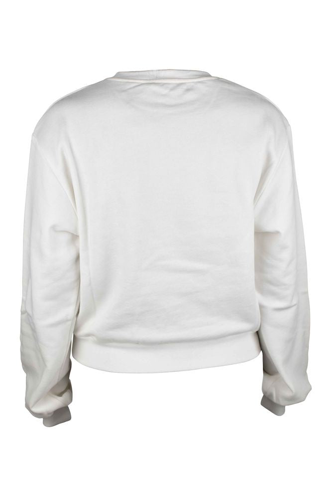 Giuseppe Zanotti Short White Cotton Sweatshirt