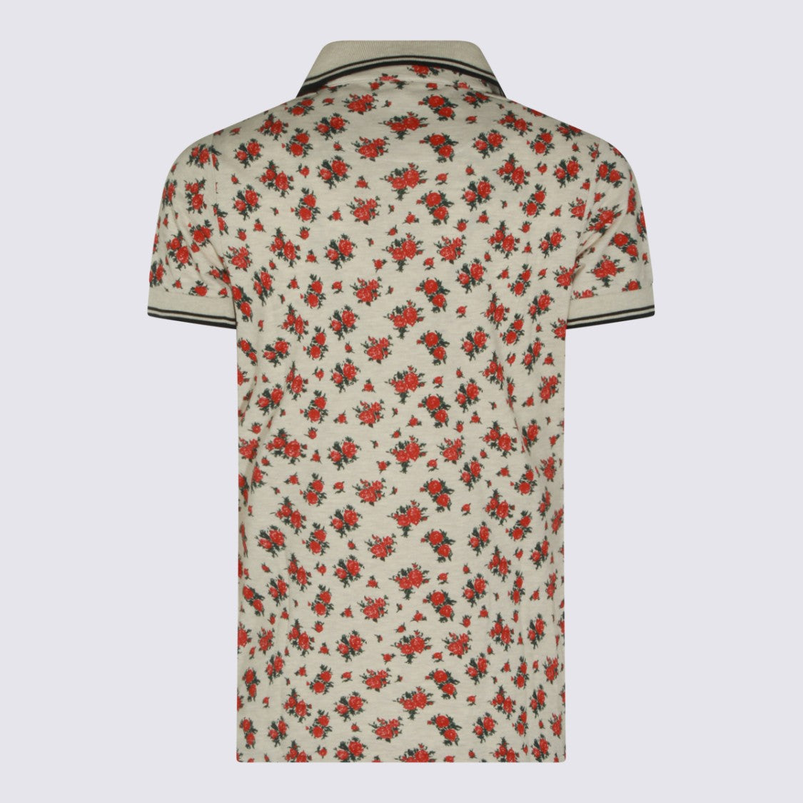 Vivienne Westwood Floral Print Polo Shirt With Classic Collar