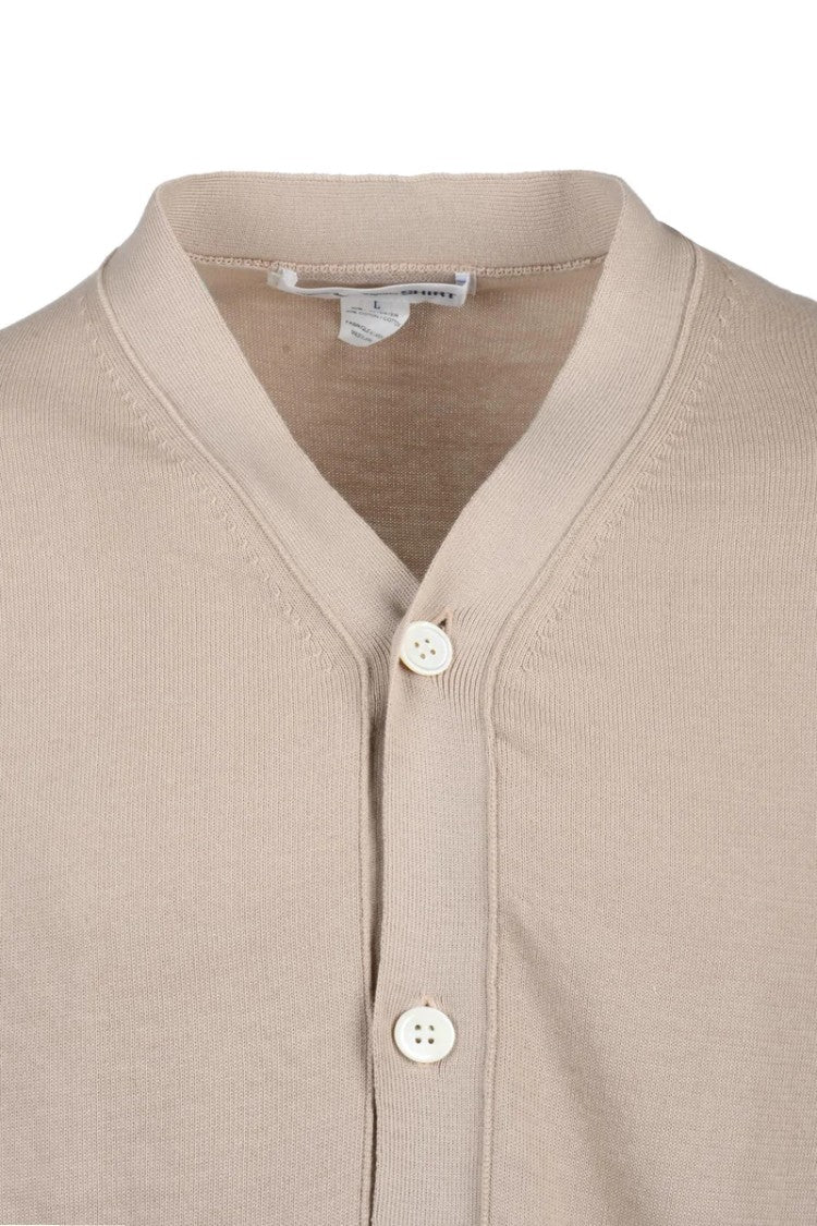 Comme Des Garçons Cotton Blend Cardigan - Beige