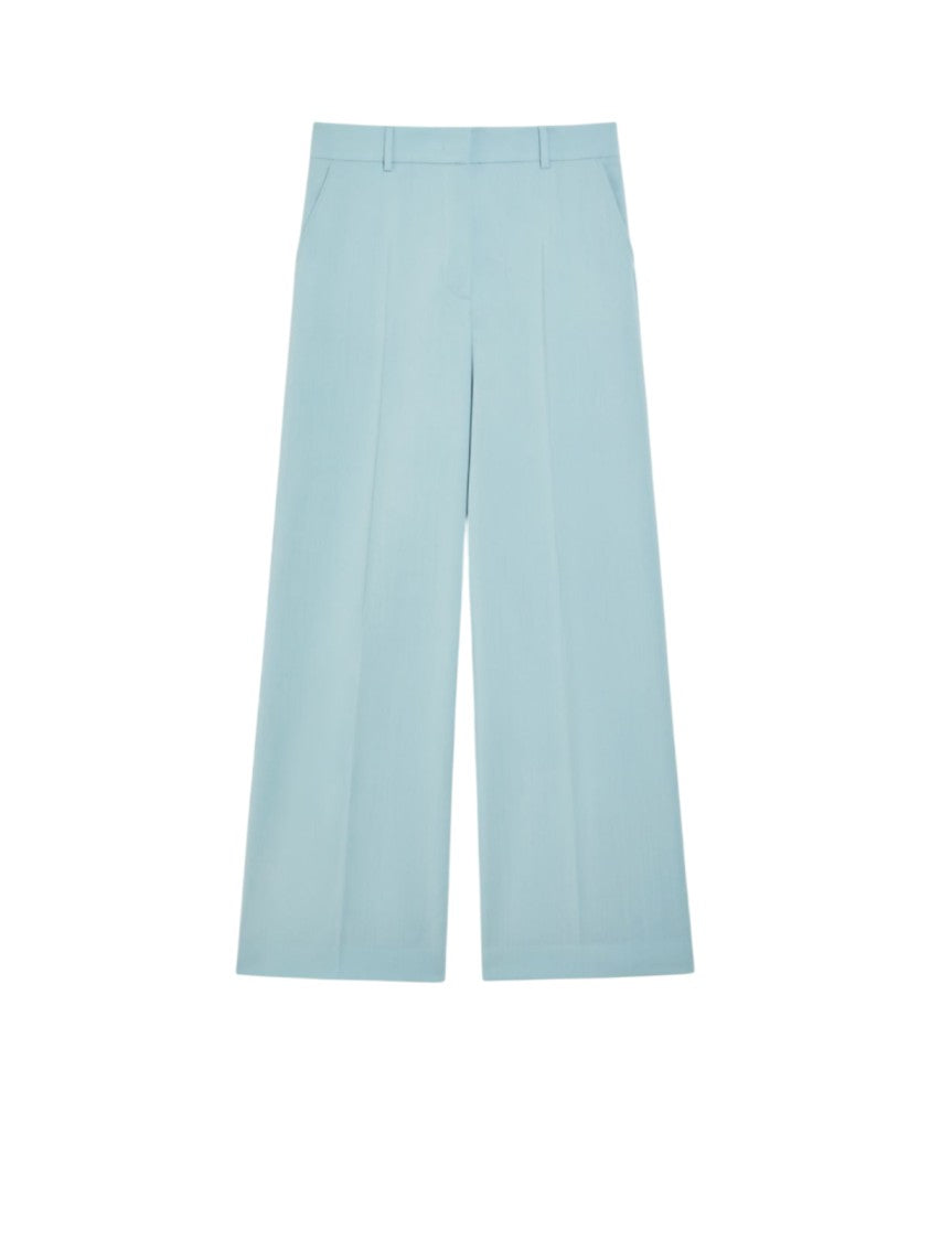 Max Mara Wide-Leg Trousers In Pure Stretch Wool