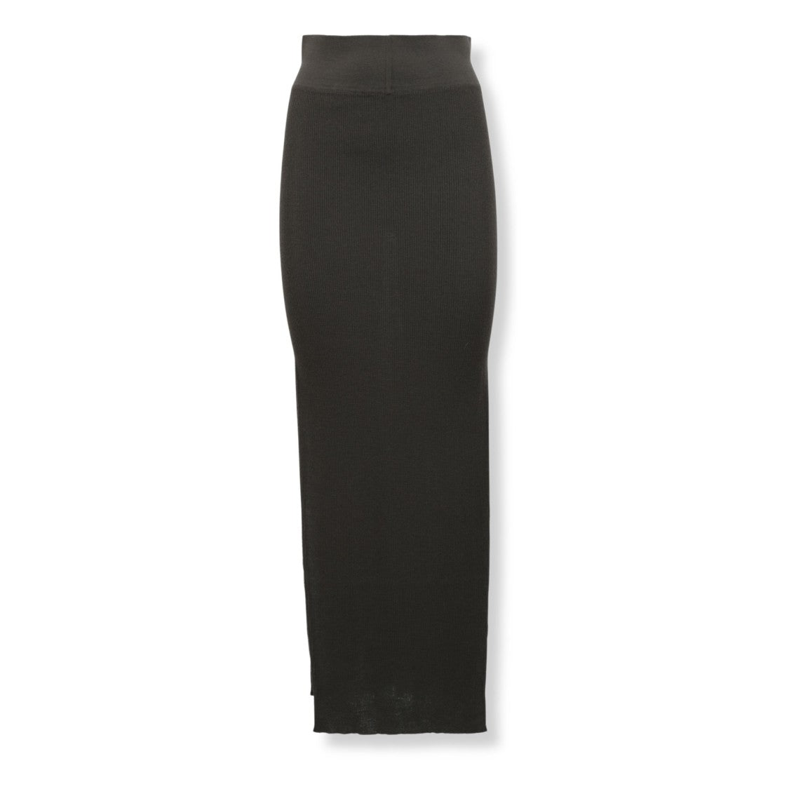 Rick Owens Knit Textured Skirt With Flowing Silhouette