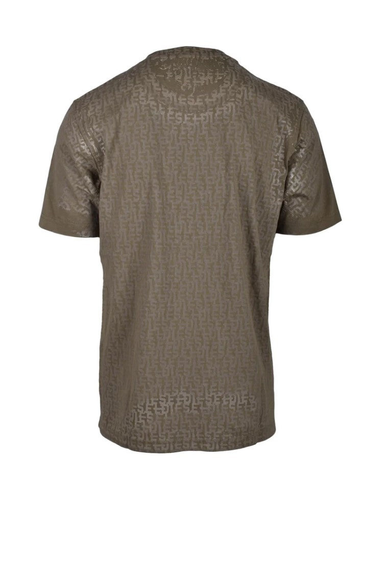Diesel Green Crewneck Cotton T-Shirt