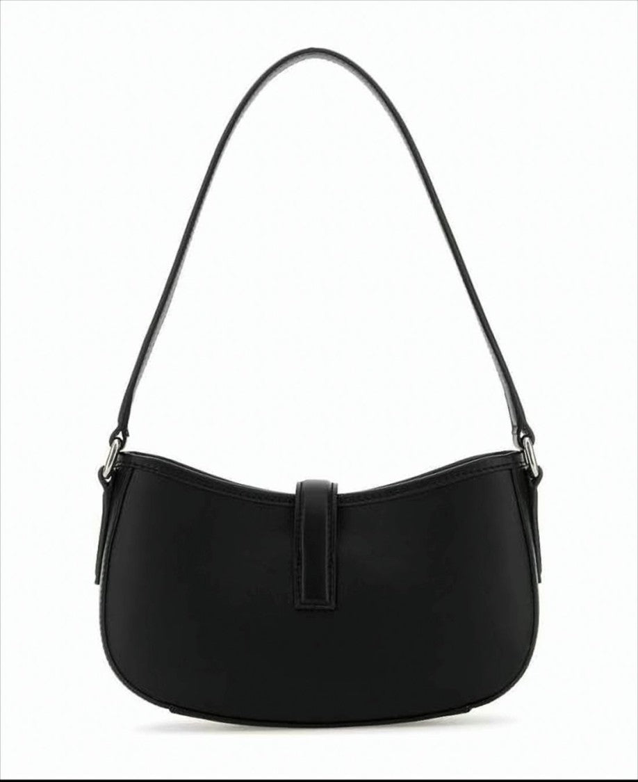 Alexander Mcqueen Black Calf Leather Shoulder Bag
