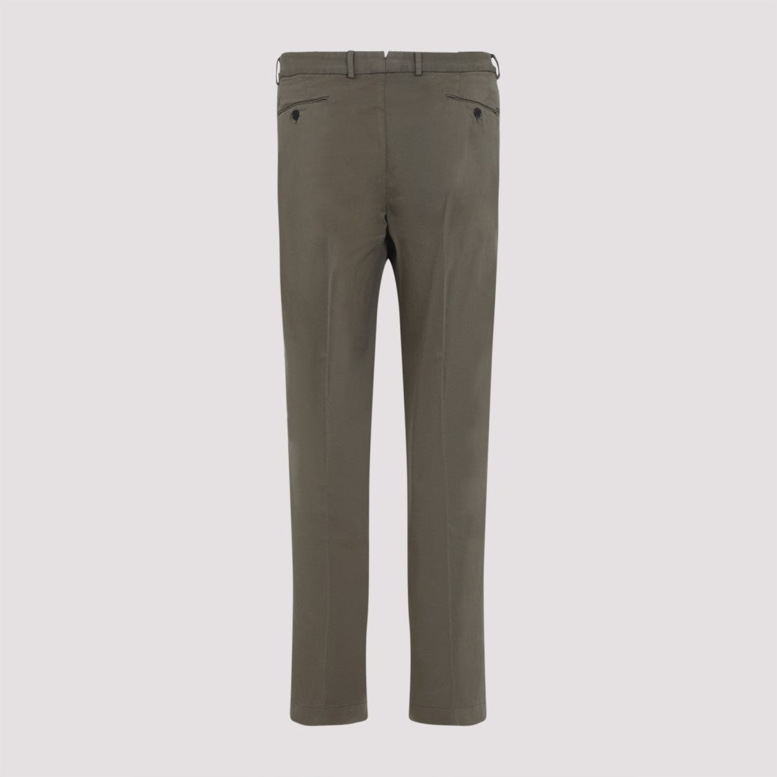 Ralph Lauren X Purple Label Mid-Waist Green Stretch Cotton Pants