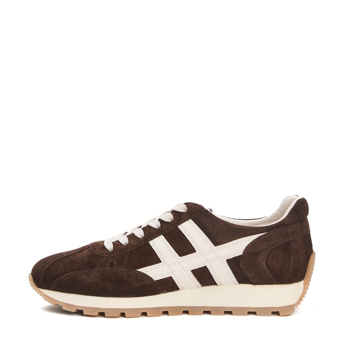 Hogan 86R Running Suede Brown Sneakers