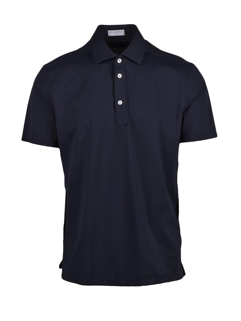 Ghirardelli Next Black Polyamide-Blend Snug-Fit Polo Shirt