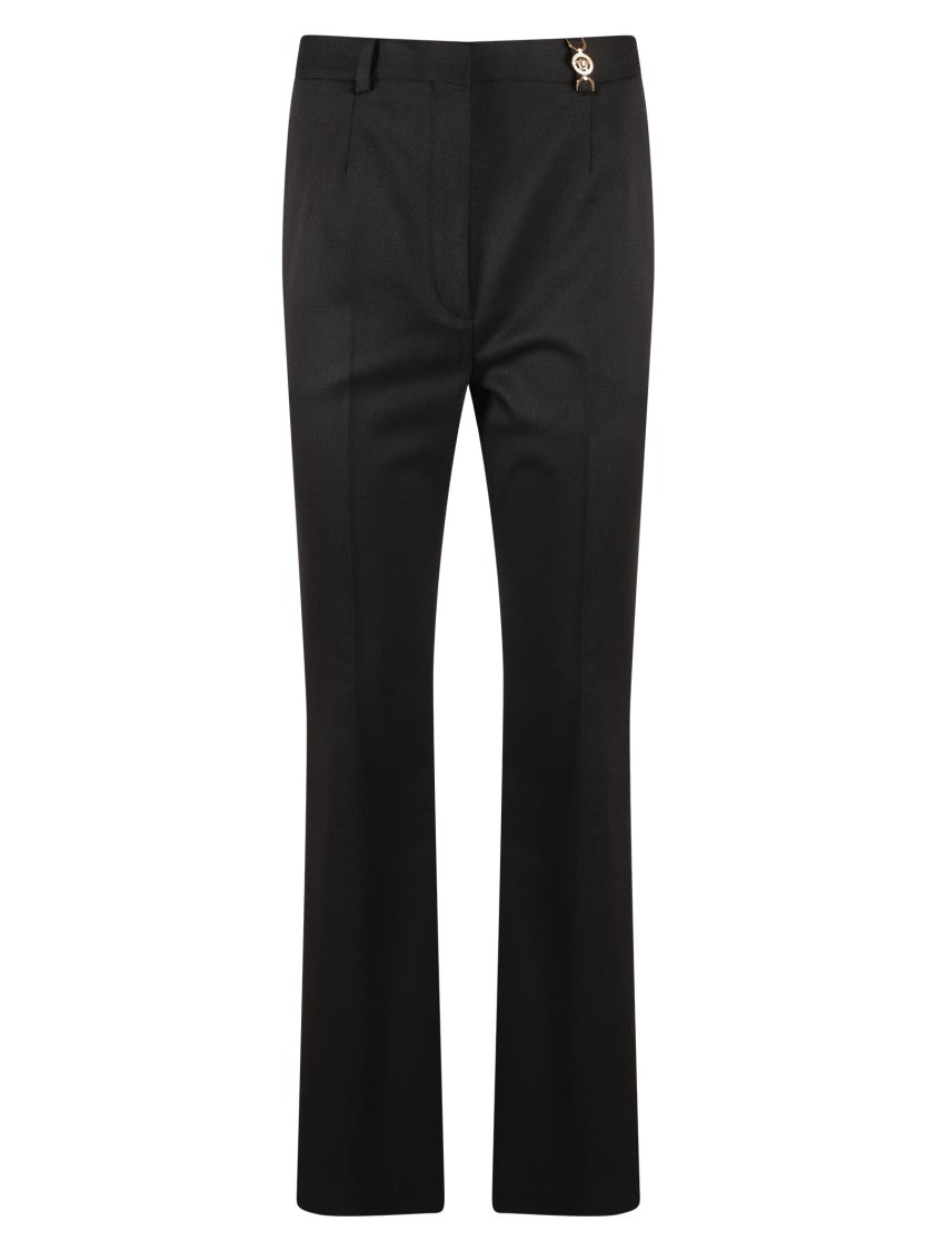 Versace Black Trousers With Concealed Zip