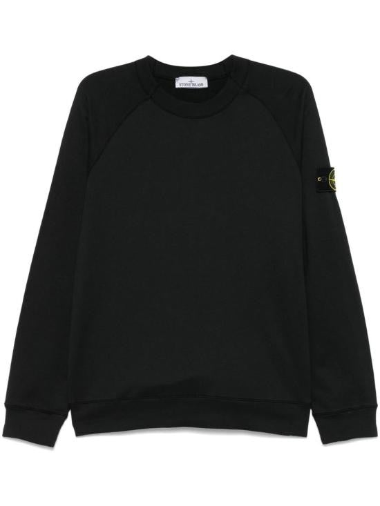 Stone Island Relaxed Fit Long-Sleeve Crewneck Sweatshirt With Distinctive Patch
