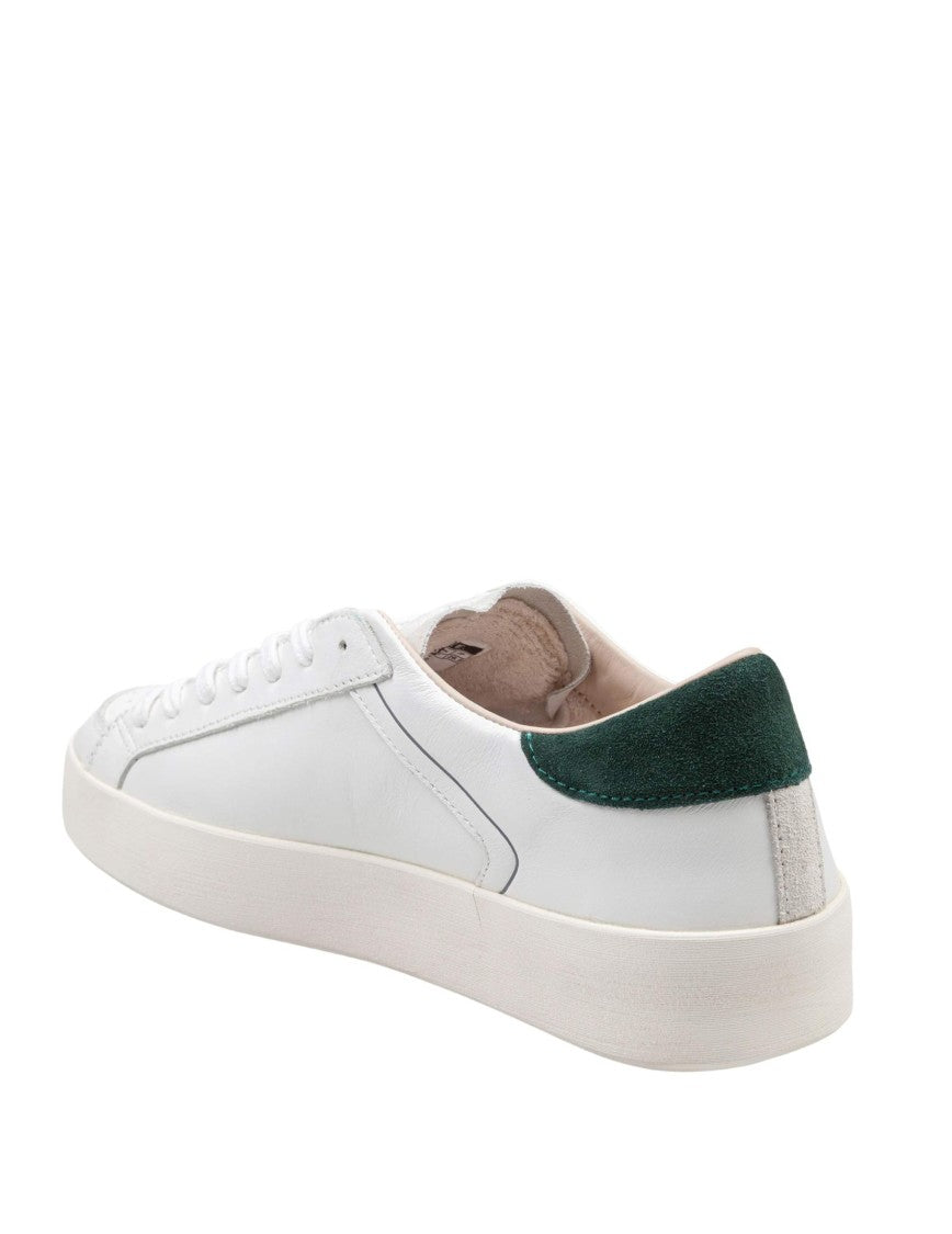 D.A.T.E Hill Low Leather Sneakers In White