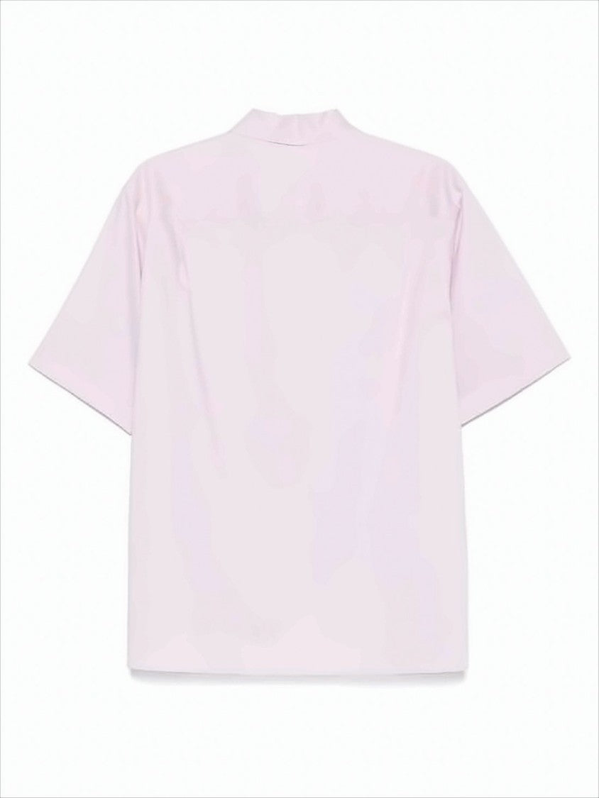 Auralee Boxy Short-Sleeved Shirt With Classic Collar