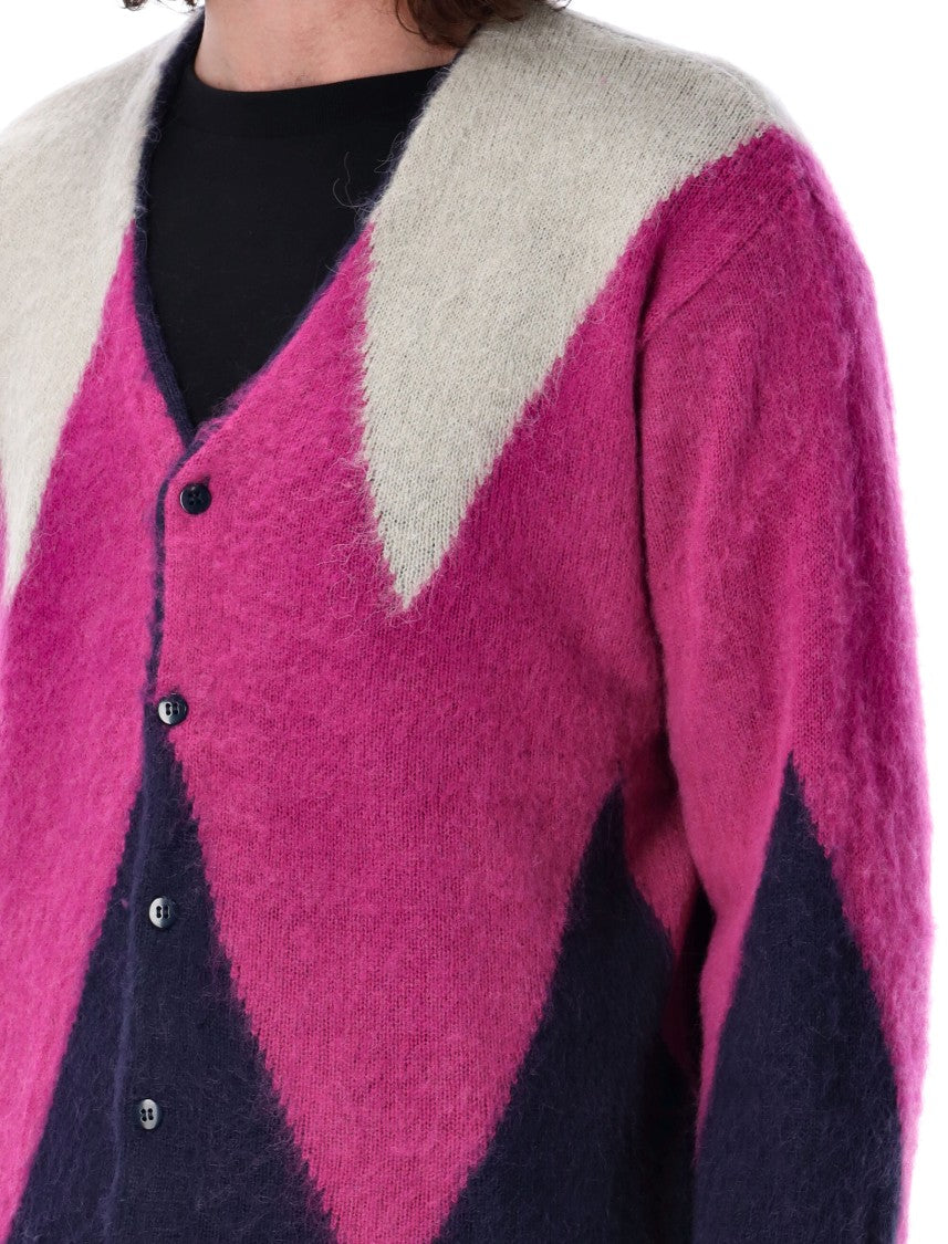 Manastash Color Block Knit Cardigan