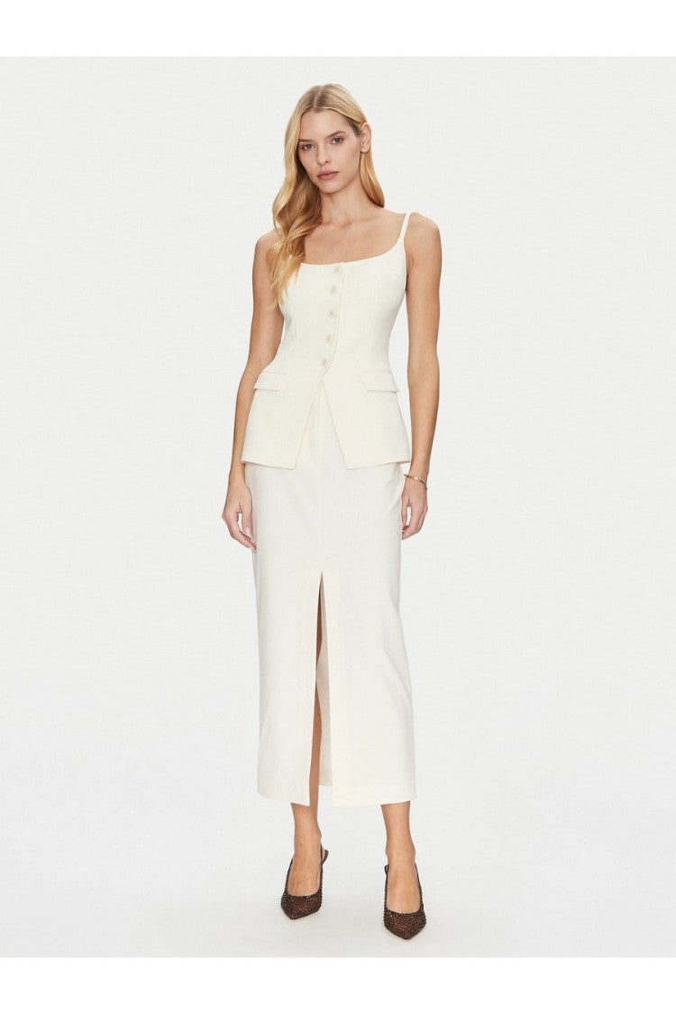Simona Corsellini Multicolor Crepe Midi Skirt