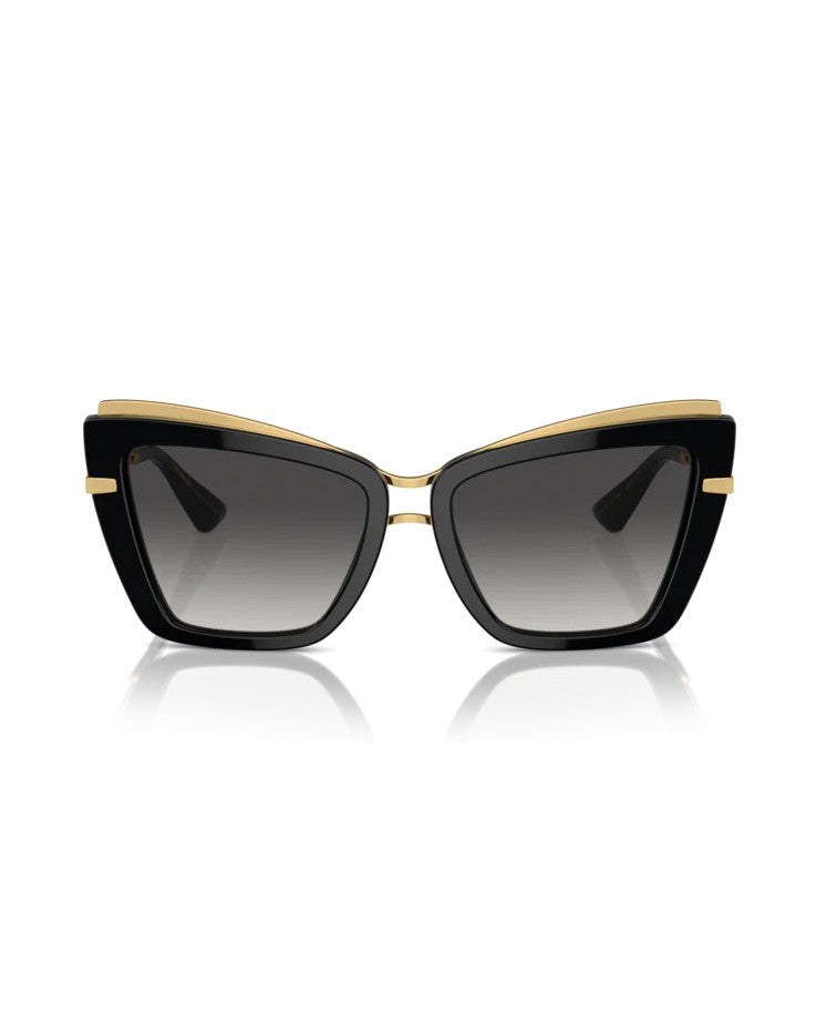 Dolce & Gabbana Cat Eye Sunglasses With Grey Gradient Lenses