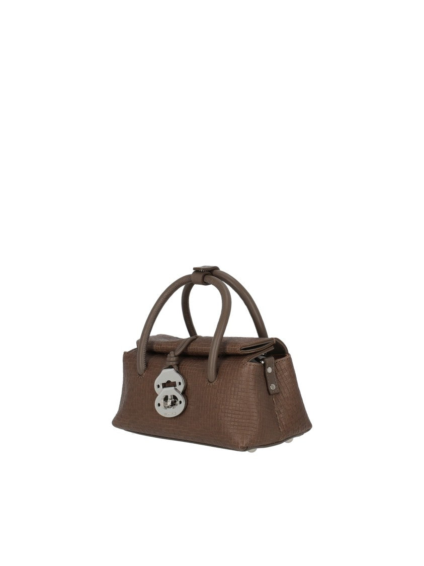 Zanellato Srl Compact Structured Handbag In Textured Leather