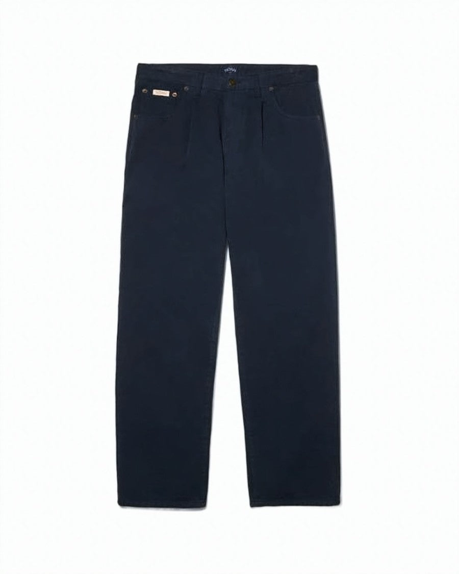 Noah Deep Navy Straight-Leg Pants
