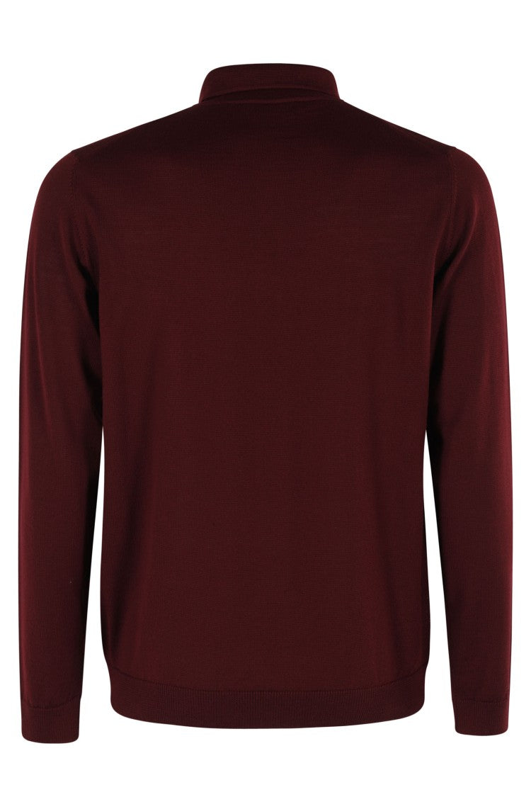 Roberto Collina Long-Sleeve Polo Sweater With Classic Collar