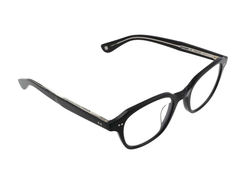 Garrett Leight Classic Metallic Accent Square Frame Optical Glasses