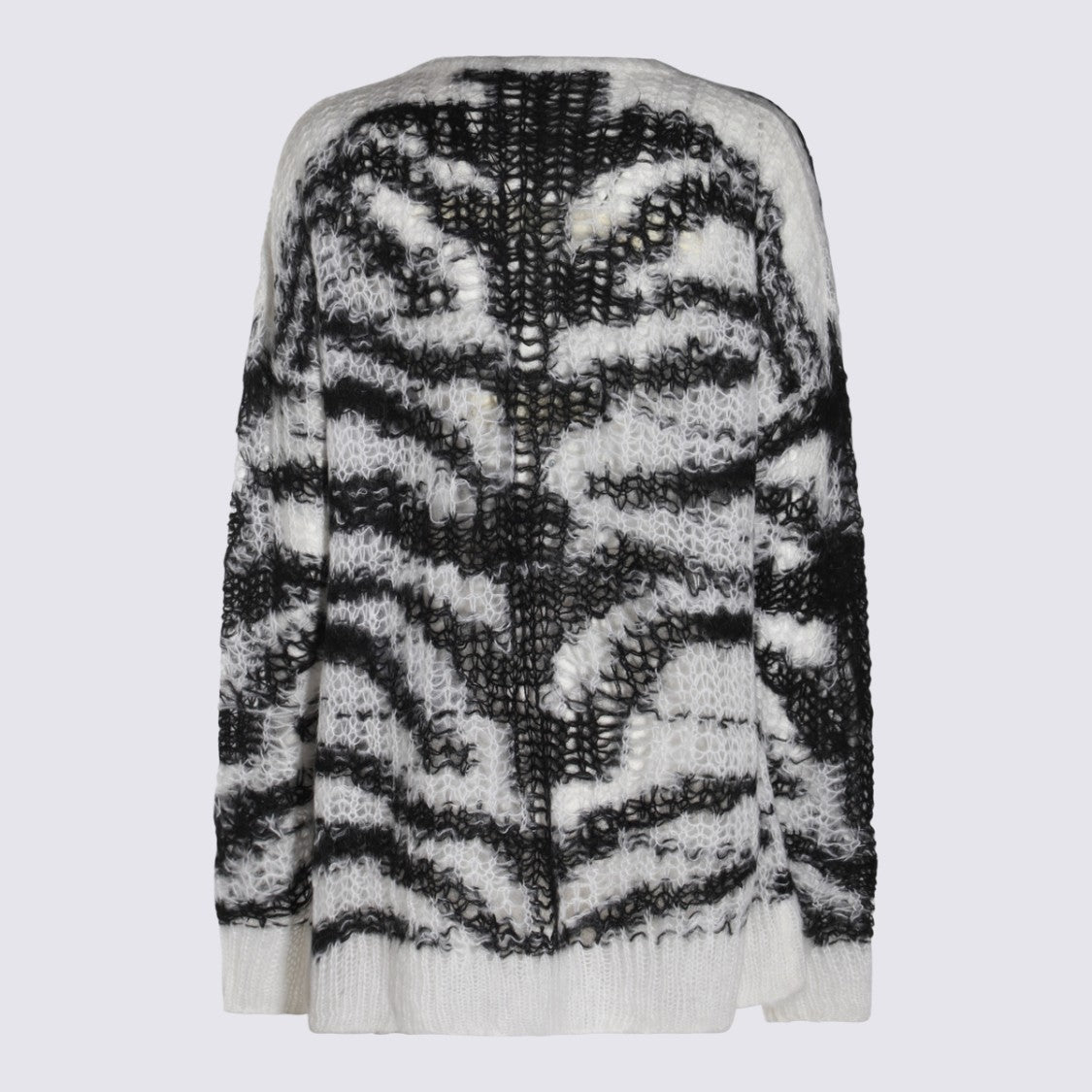 Stella Mccartney Open-Knit Sweater With Bold Abstract Pattern