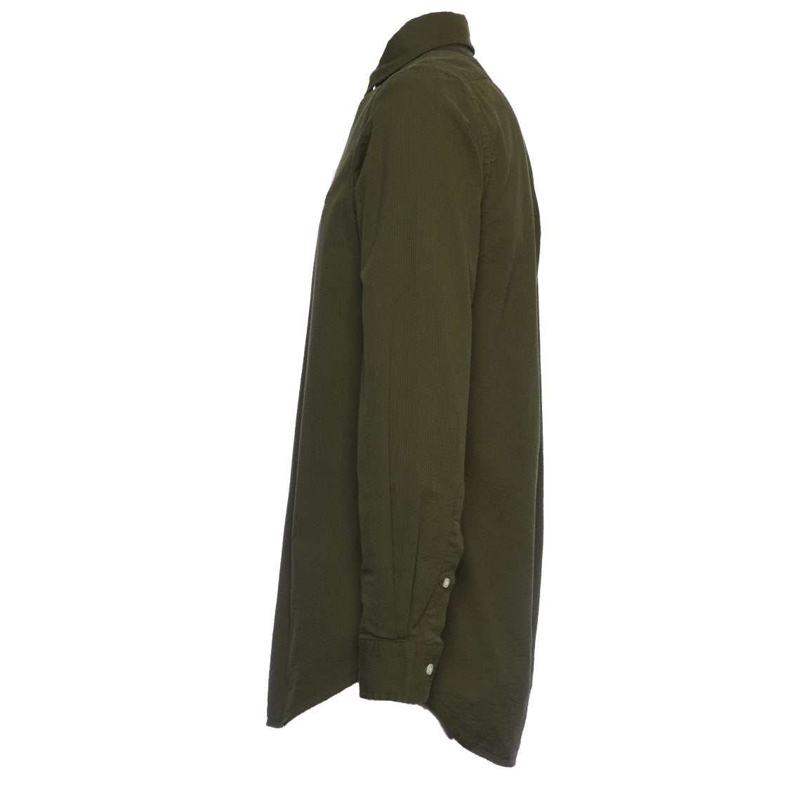 Polo Ralph Lauren Camicia In Seersucker Custom-Fit New Olive