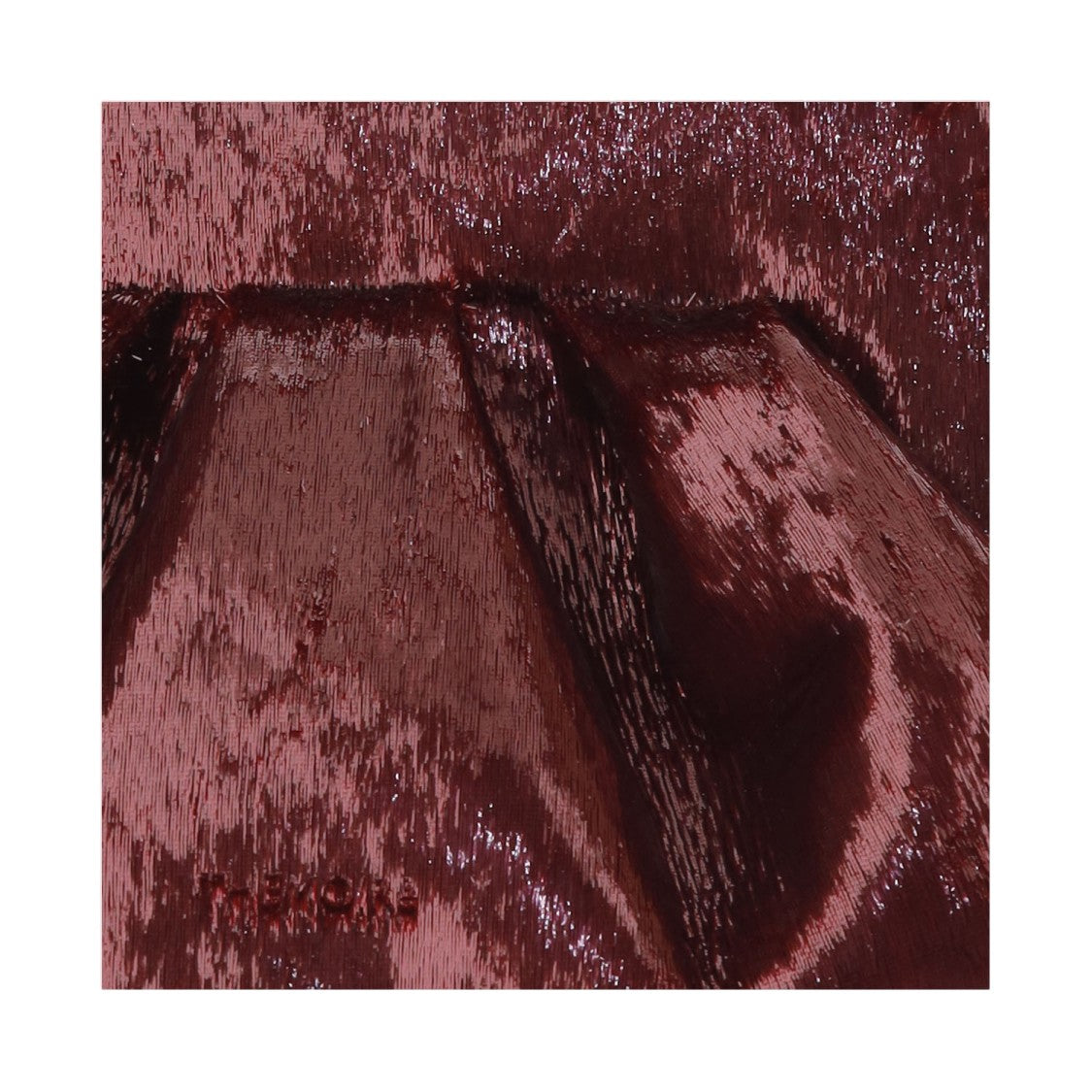 Themoirè Burgundy Ruched Detachable Strap Shoulder Bag