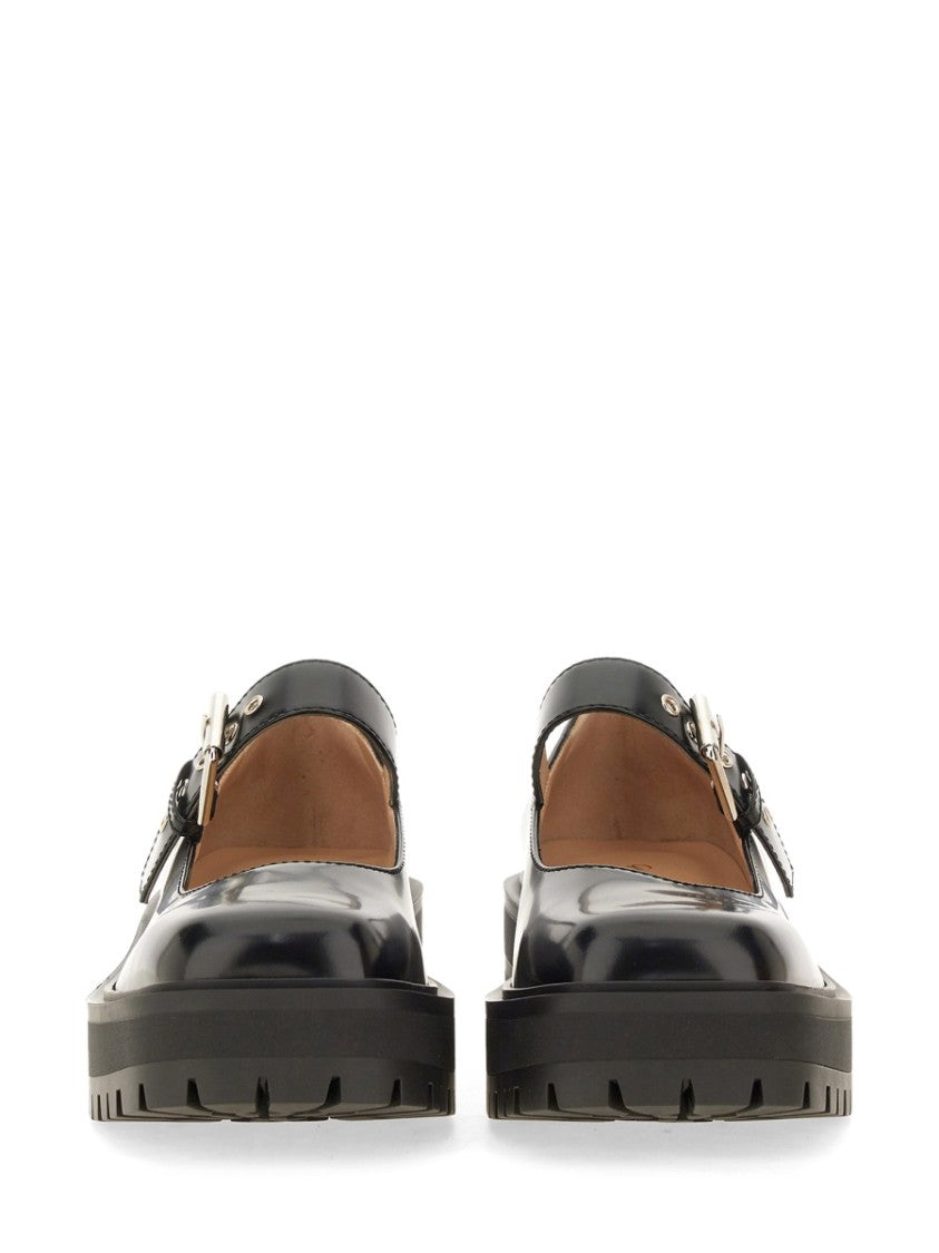 Gianvito Rossi Rounded Toe Leather Sandals