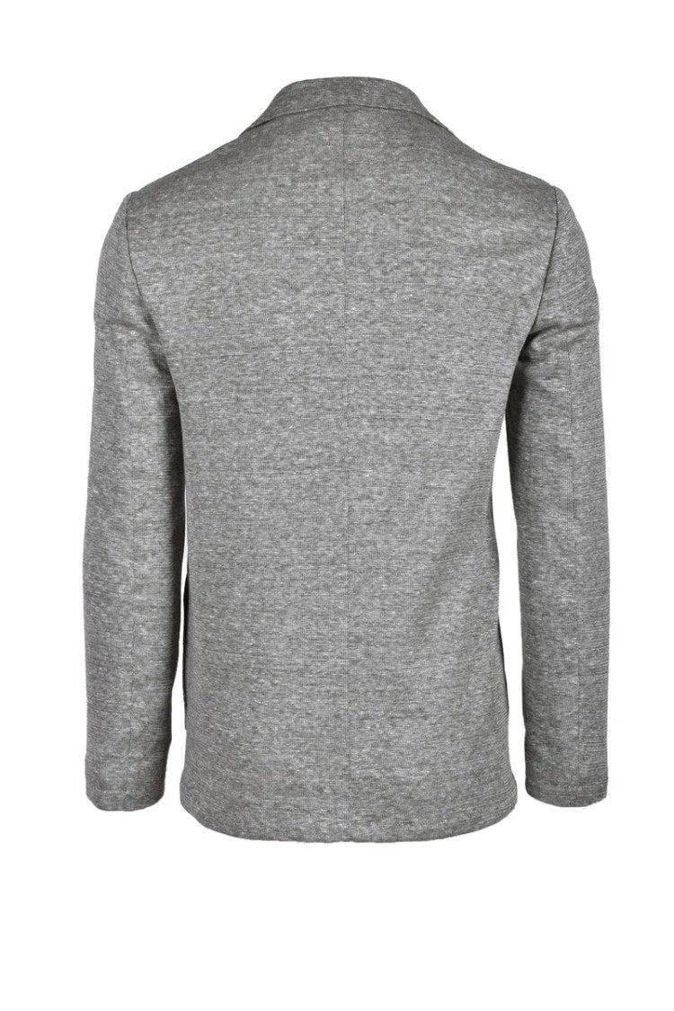 Laboratori Italiani Casual Jacket With Textured Fabric And Classic Lapel