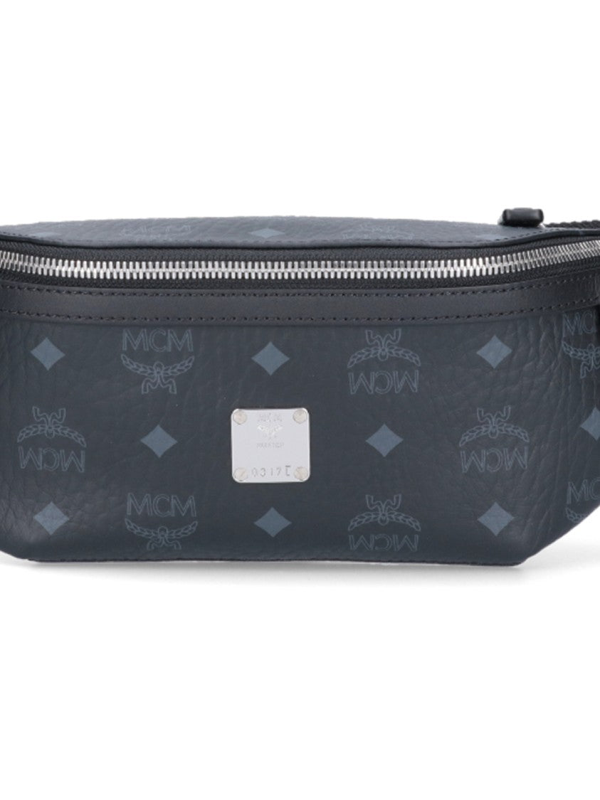 Mcm "Fursten" Bum Bag, In Blue "Visetos" Fabric