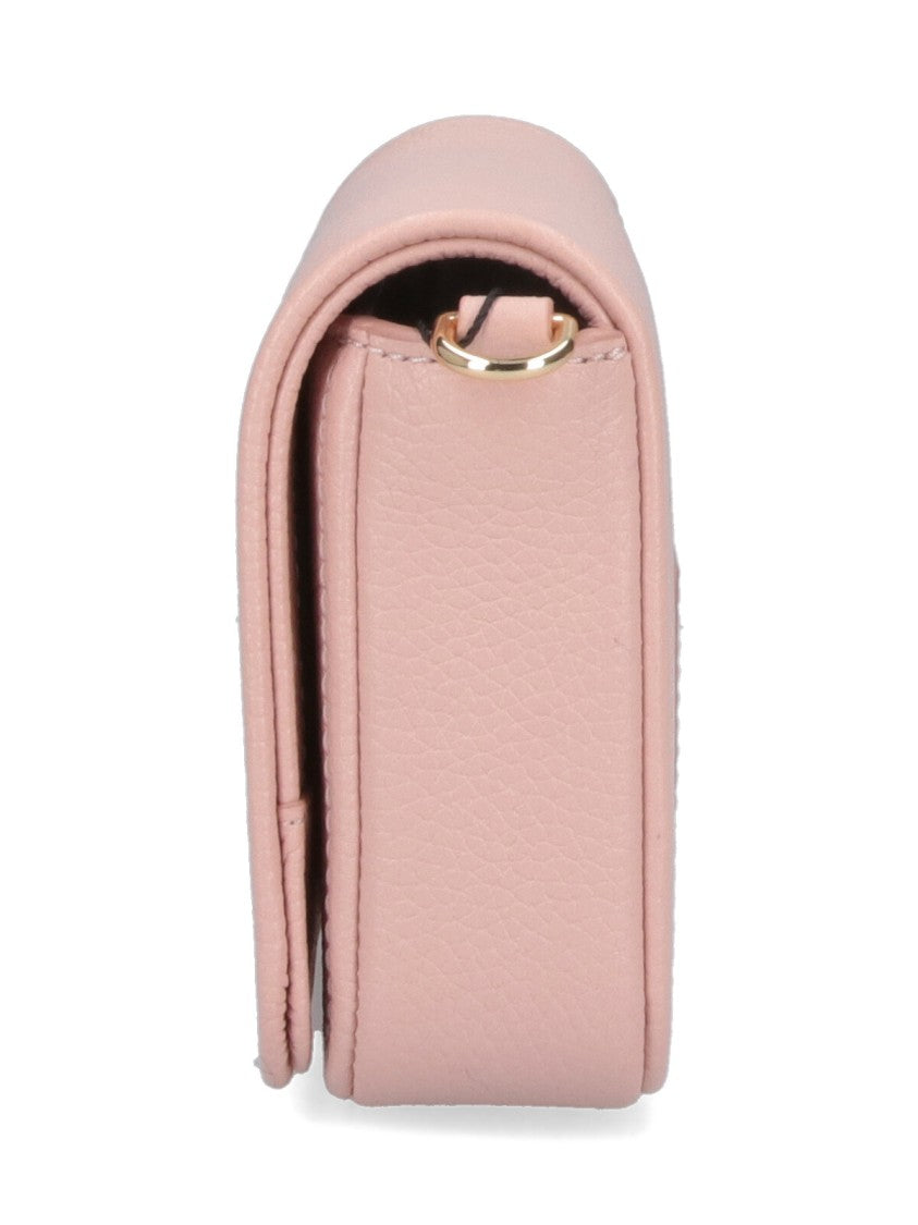 Marc Jacobs Pink The Leather Hammered Shoulder Bag