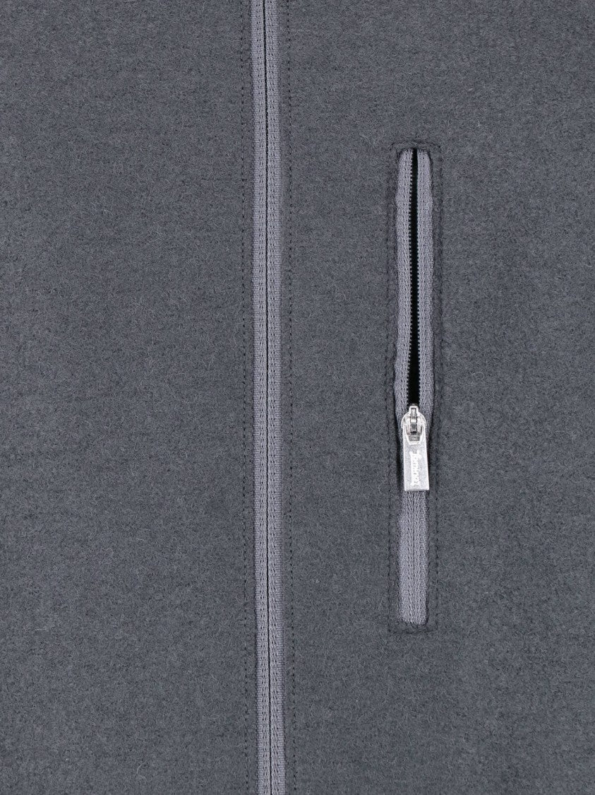 Laminar Zip-Front Grey Virgin Wool Laminar Jacket