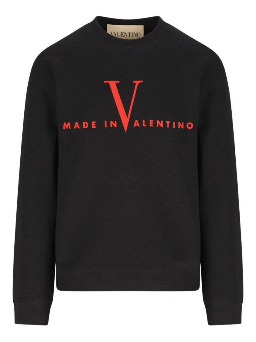 Valentino Garavani Crew Neck Black Sweater