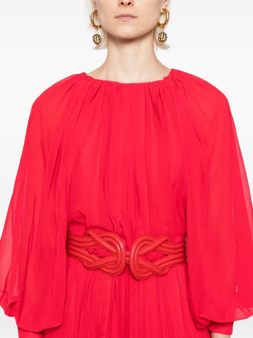 Saiid Kobeisy Pleated Long Dress