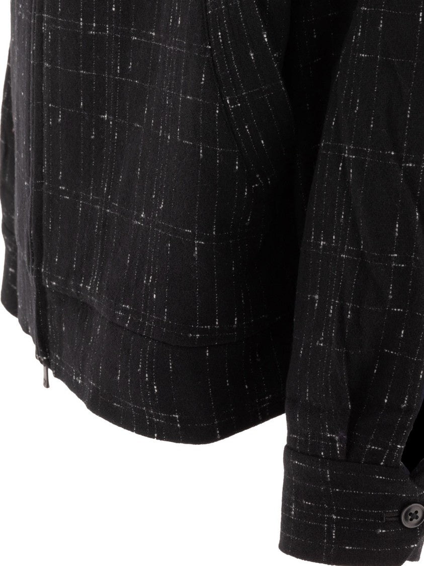 Needles Checkered Wool Jacket With Classic Collar