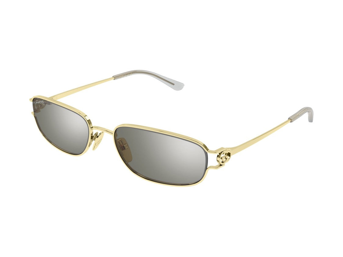 Gucci Gg2232s Gold Reflective Lens Rectangular Sunglasses