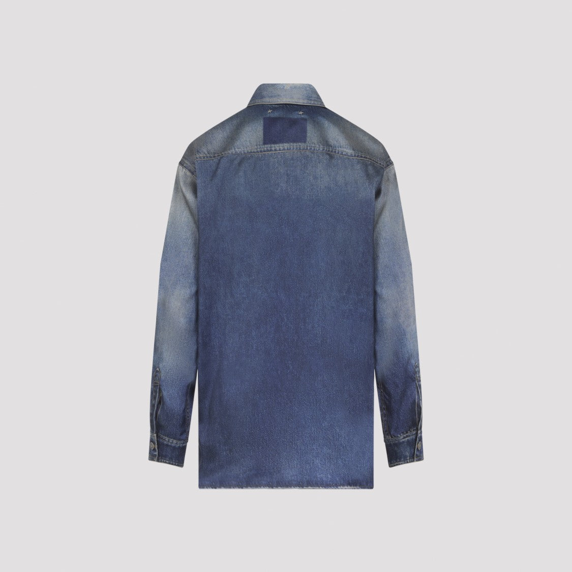 Golden Goose Long-Sleeved Denim Shirt With Classic Collar