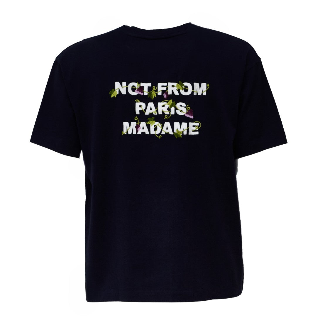 Drôle De Monsieur Vine Embroidered Heavy Jersey T-Shirt
