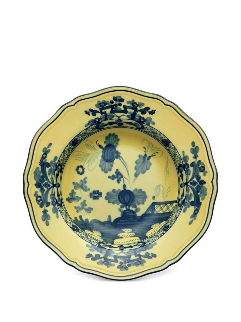 Ginori 1735 Scalloped Floral Porcelain Plate