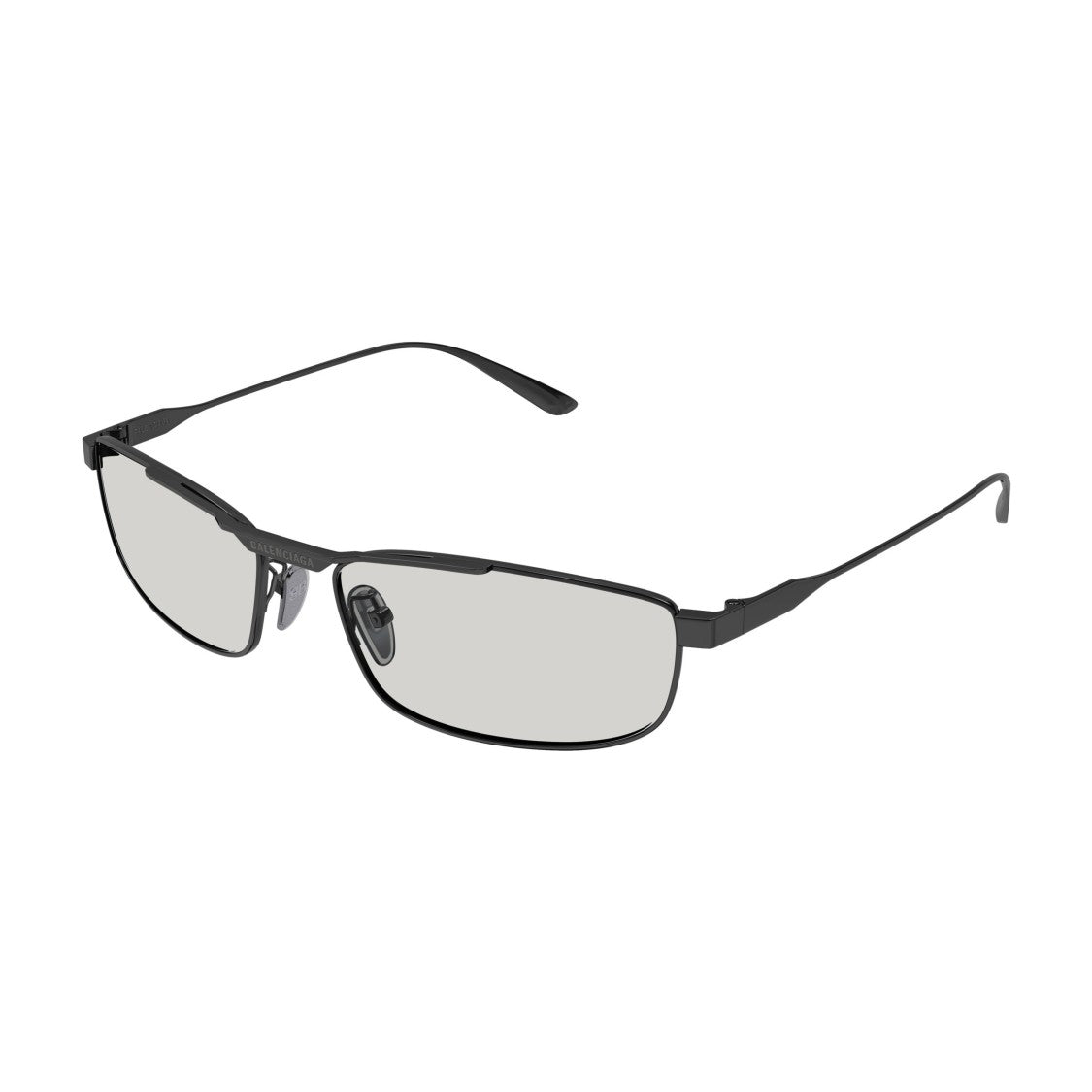 Balenciaga Bb0451s Rectangular Metal Frame Sunglasses