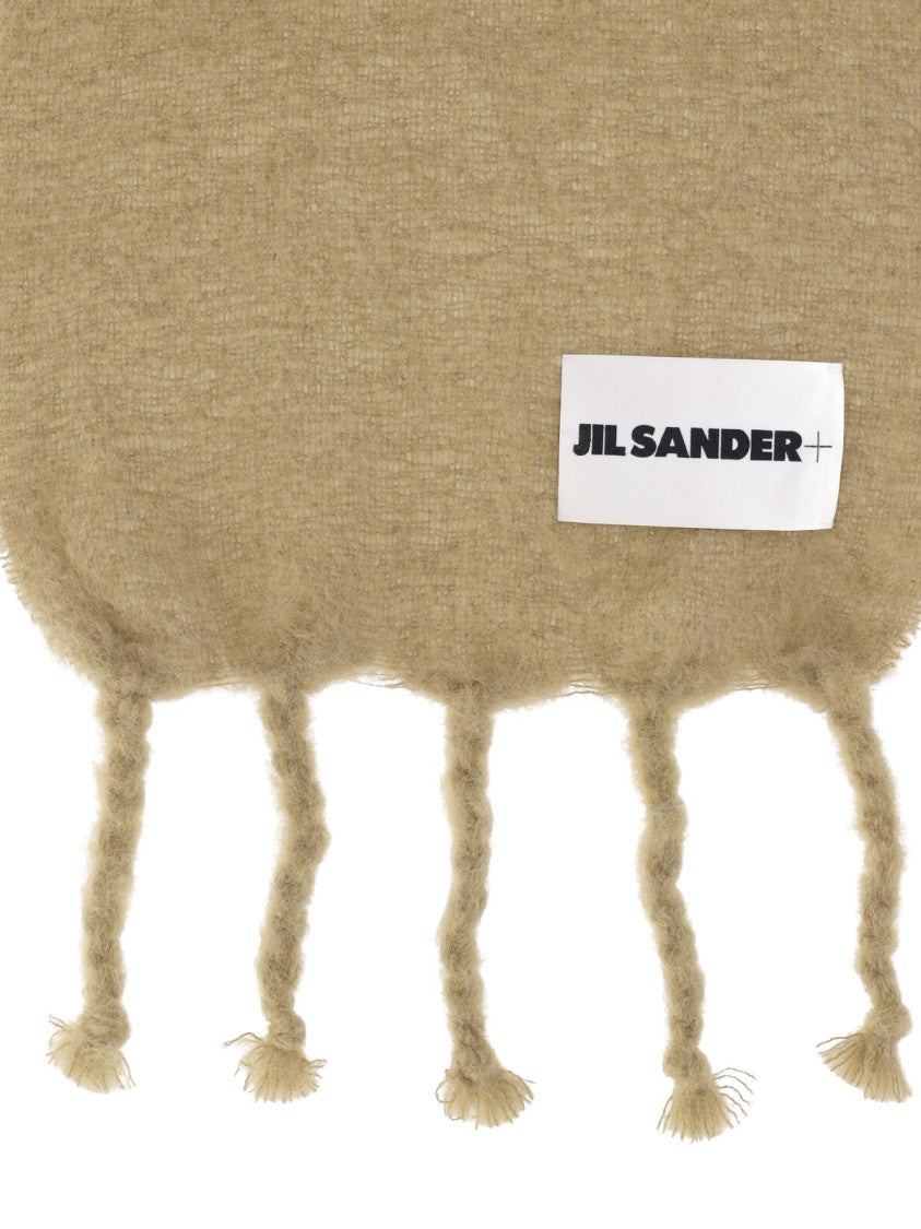 Jil Sander Mohair And Wool Scarf – Beige